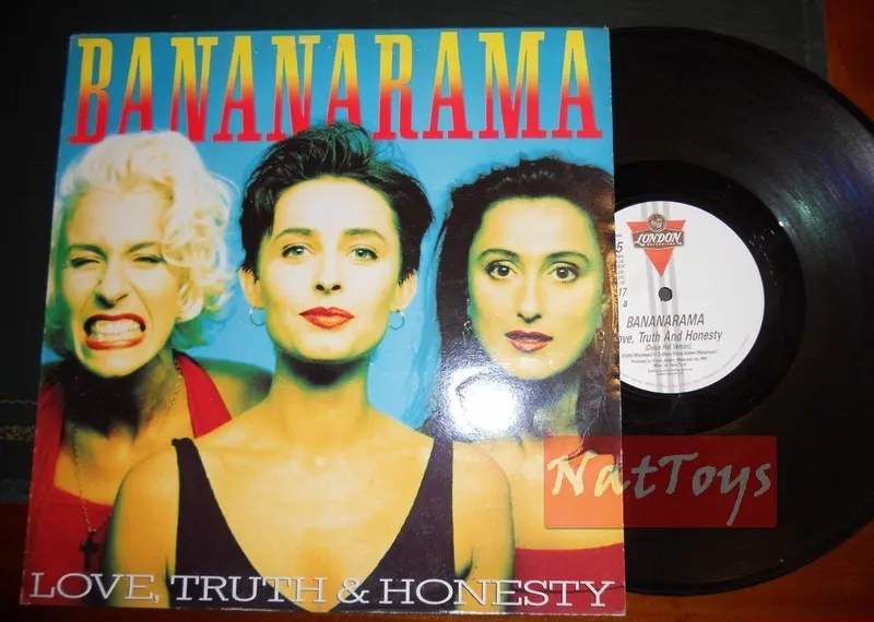 12" 33 Bananarama LOVE TRUTH AND HONESTY/STRIKE IT RICH (U.K.1988 NANX 17) EX/EX