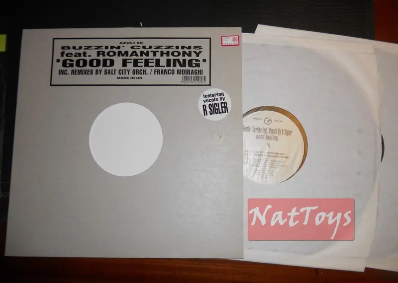 12" 33 Buzzin' Cuzzins ft Romanthony GOOD FEELING (U.K. 1997) NM/NM/NM doppio EP