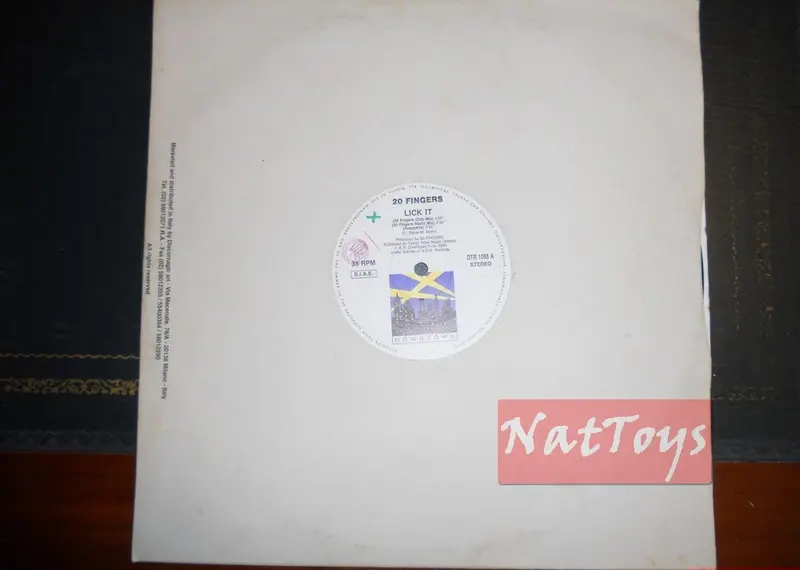 12" 33 GIRI 20 Fingers LICK IT (Italy 1995, DOWNTOWN DTR 1088) - VG/VG