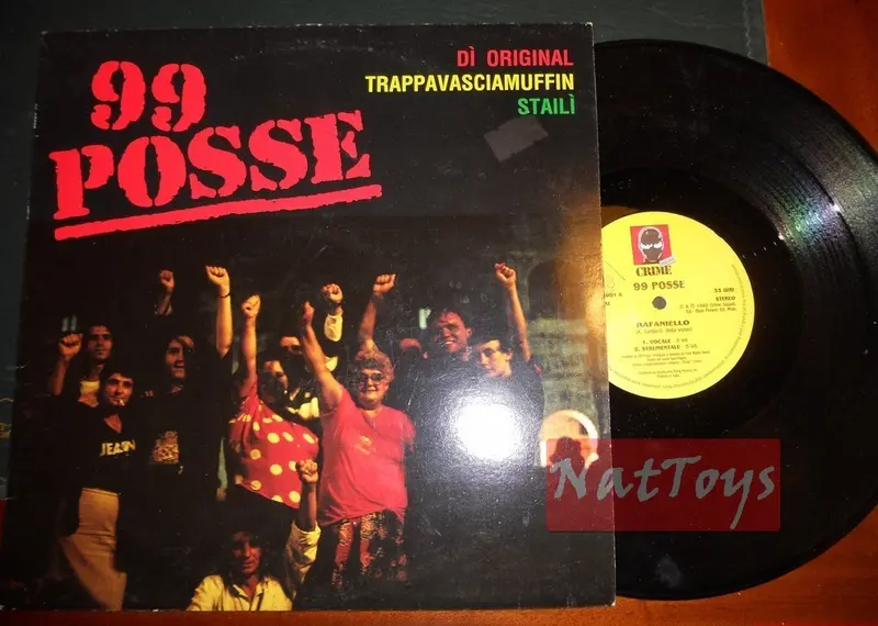 12" 33 GIRI 99 Posse RAFANIELLO/SALARIO GARANTITO (Italy 1992 SQUAD 001) EX+/EX+