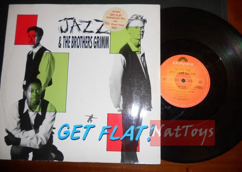12" 33 GIRI Jazz & The Brothers Grimm GET FLAT! (U.K. 1988, POLYDOR PZ 21) VG/VG
