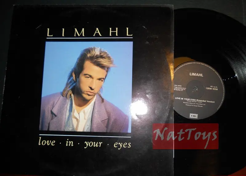 12" 33 GIRI Limahl LOVE IN YOUR EYES/LOVE WILL TEAR THE SOUL (U.K. 1986) - NM/NM