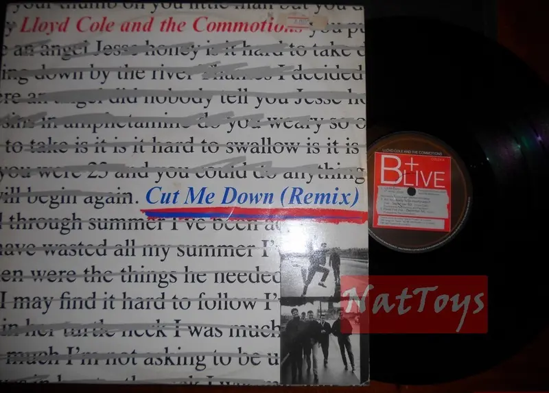 12" 33 GIRI Lloyd Cole and The Commotions CUT ME DOWN REMIX (U.K. 1986) VG/VG