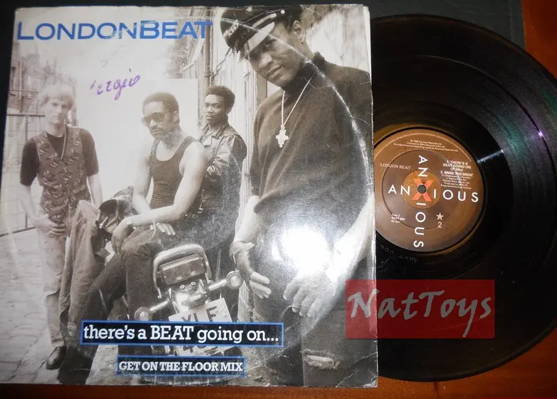 12" 33 GIRI Londonbeat THERE'S A BEAT GOING ON (U.K. 1988, ANXT 004) - VG/VG