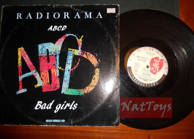 12" 33 GIRI Radiorama BAD GIRLS/ABCD (Italy 1988, RA-88.03 MIX) - VG/VG