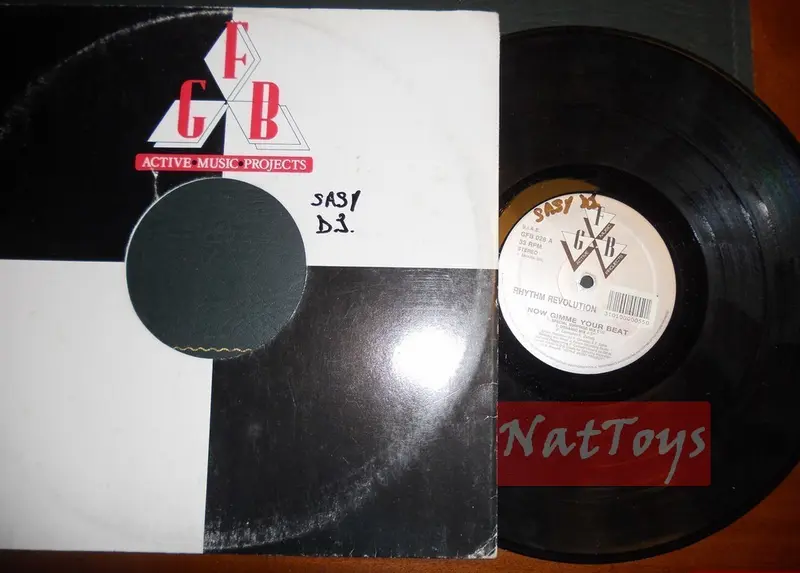 12" 33 GIRI Rhythm Revolution NOW GIMME YOUR BEAT (1991, GFB 028) - VG/VG