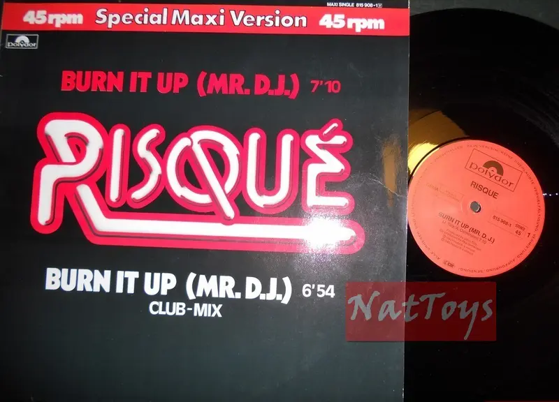 12" 33 GIRI Risque' BURN IT UP (Germany 1983, POLYDOR 815 908-1) - NM/NM