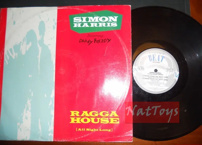 12" 33 GIRI Simon Harris starring Daddy Freddy RAGGA HOUSE 1990 - VG/VG