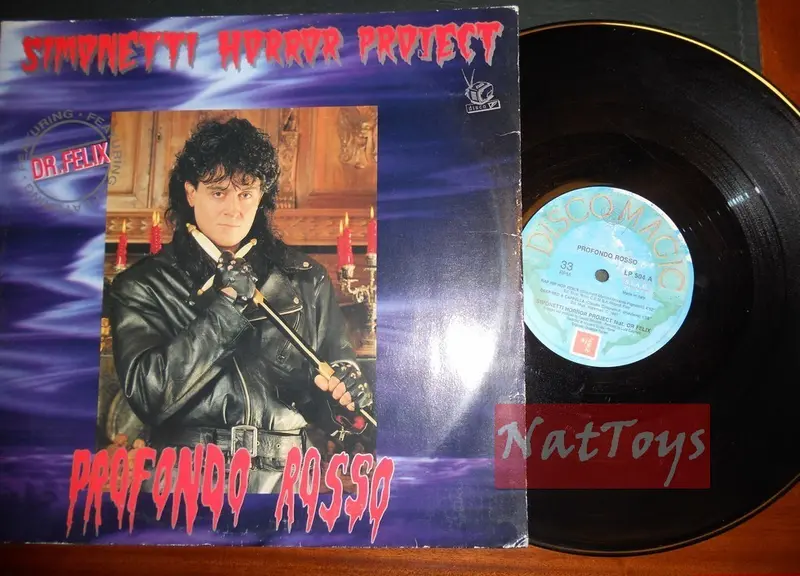 12" 33 GIRI Simonetti Horror Project ft. Dr. Felix PROFONDO ROSSO 1991 - EX/EX