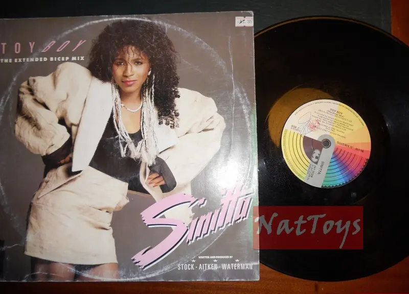 12" 33 GIRI Sinitta TOY BOY (Italy 1987, CGD INT 15328) - VG/VG