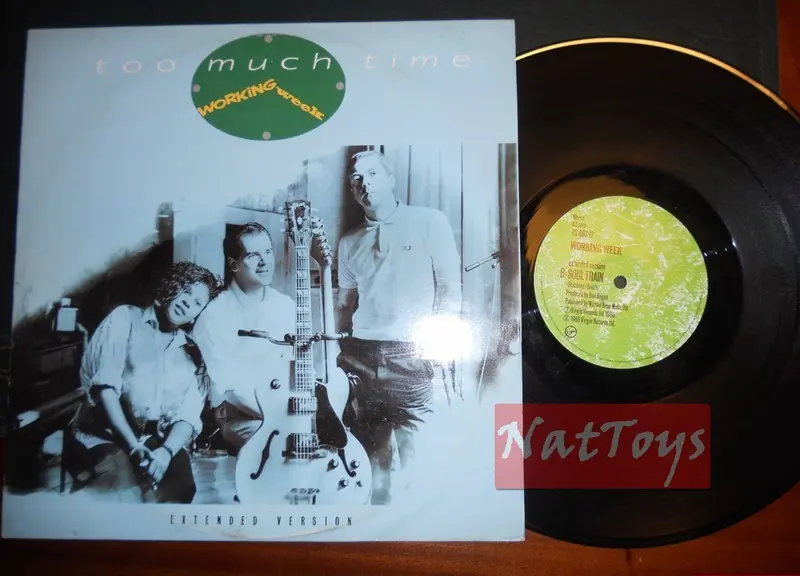 12" 33 GIRI Working Week TOO MUCH TIME/SOUL TRAIN (U.K. 1986, VS 887-12) - EX/EX