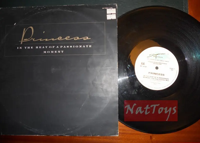 12" 33 Princess IN THE HEAT OF A PASSIONATE MOMENT U.K. 1986, SUPE T 109 VG/VG