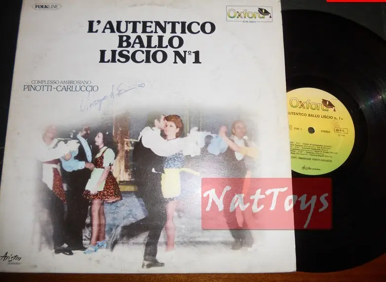 12" LP 33 Compl Ambrosiano Pinotti-Carluccio L'AUTENTICO BALLO LISCIO 1976 VG/VG