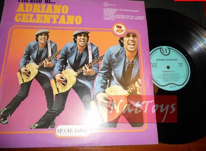 12" LP 33 GIRI Adriano Celentano RITRATTO DI... (Italia 1976, RB 29) - EX/EX