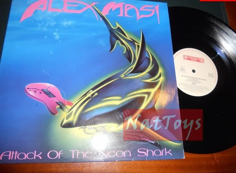 12" LP 33 GIRI Alex Masi ATTACK OF THE NEON SHARK Holland 1989 RO 9470 1 - EX/NM