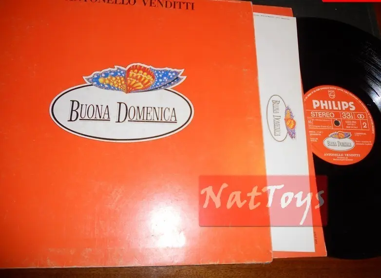 12" LP 33 GIRI Antonello Venditti BUONA DOMENICA 1979 copertina ap.arancio EX/EX