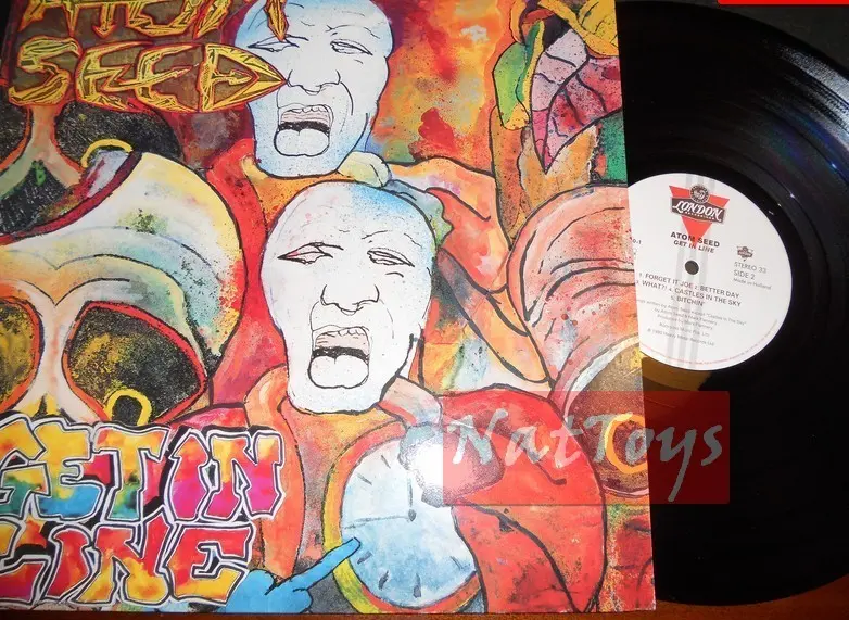 12" LP 33 GIRI Atom Seed GET IN LINE (U.S.A. 1990, London 828 260-1) - EX/NM