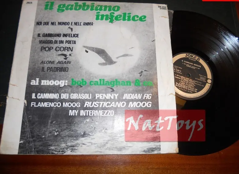 12" LP 33 GIRI Bob Callaghan & Co. IL GABBIANO INFELICE (1972, SM 3426) - G/VG