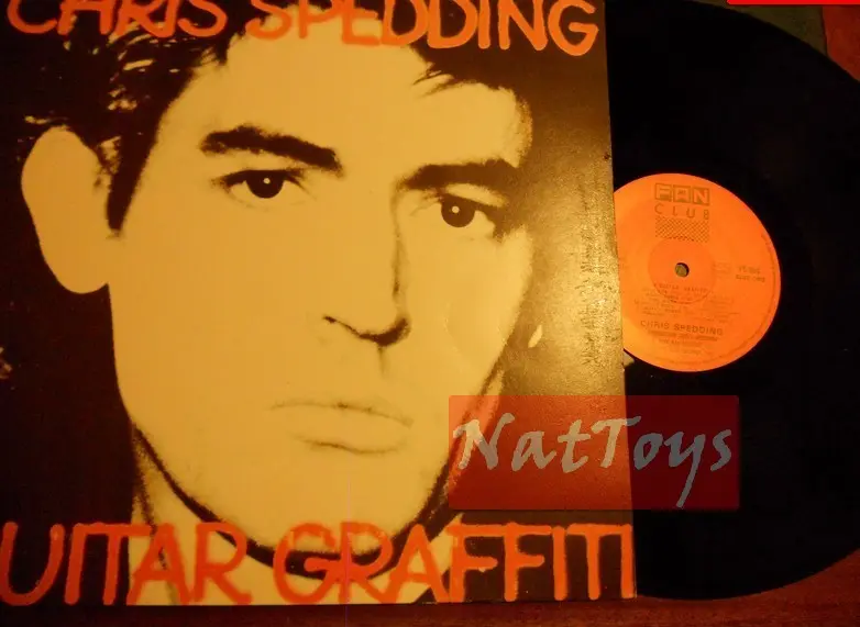 12" LP 33 GIRI Chris Spedding GUITAR GRAFFITI (Francia 1989, Fan Club) - EX/NM