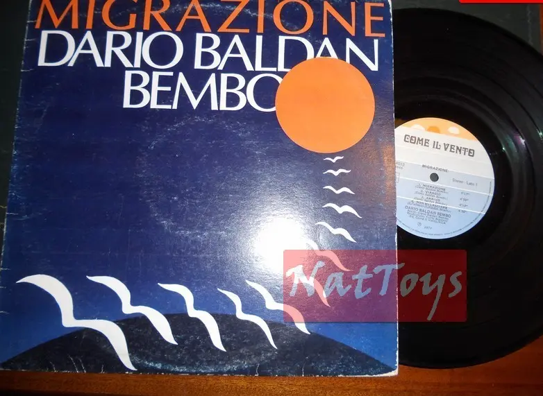 12" LP 33 GIRI Dario Baldan Bembo MIGRAZIONE (Italia 1977, Come il Vento) EX/EX