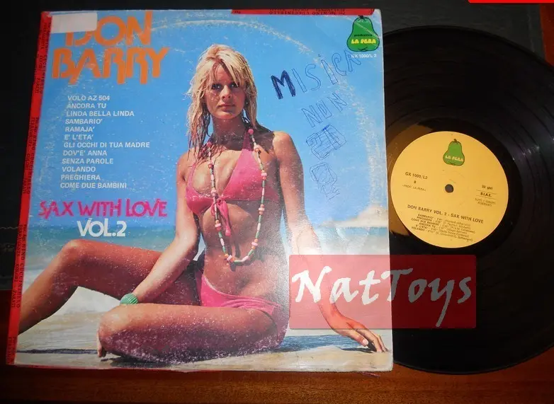 12" LP 33 GIRI Don Barry SAX WITH LOVE VOL. 2 (Italia 1976, La Pera) - VG/VG