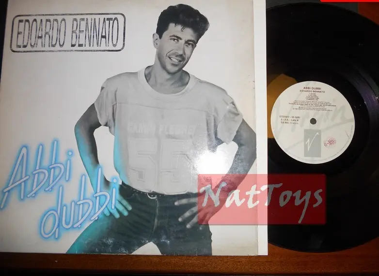 12" LP 33 GIRI Edoardo Bennato ABBI DUBBI (Italia 1989, Virgin EB 955) - VG/VG