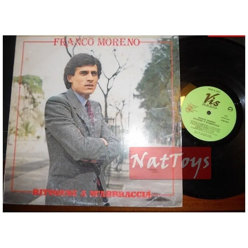 12" LP 33 GIRI Franco Moreno RITUORNE A M'ABBRACCIA' (Italia, Vis Radio) VG/VG
