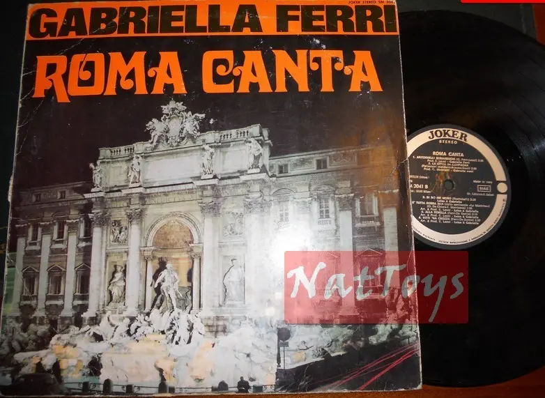 12" LP 33 GIRI Gabriella Ferri ROMA CANTA (Italia 1968, Joker SM 3041) - VG/VG