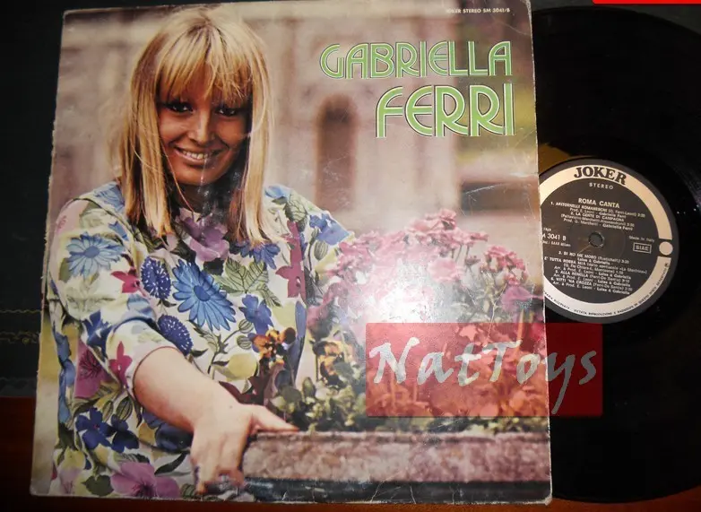 12" LP 33 GIRI Gabriella Ferri ROMA CANTA (Italia 1969, Joker SM 3041/B) - VG/VG