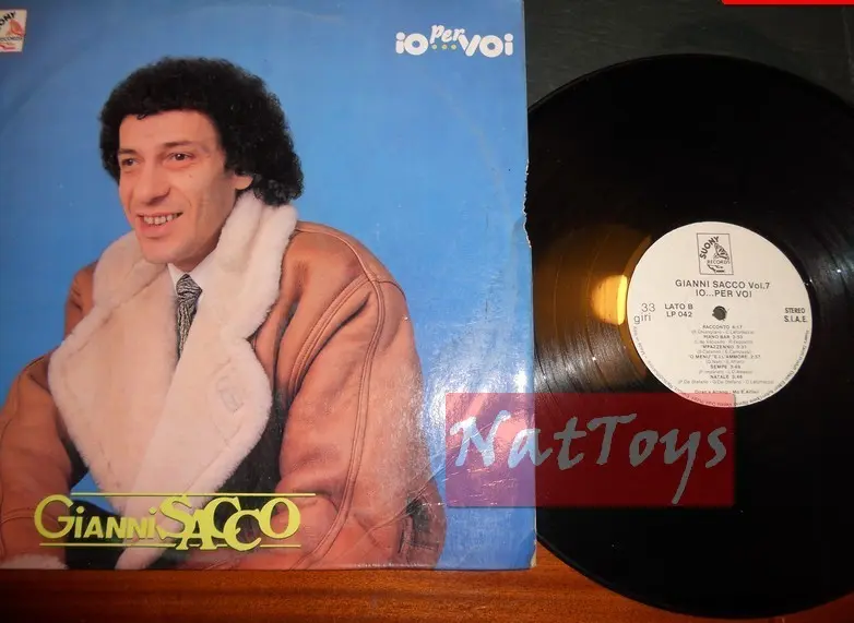 12" LP 33 GIRI Gianni Sacco IO...PER VOI (Italia, Suony LP 042) - VG/VG