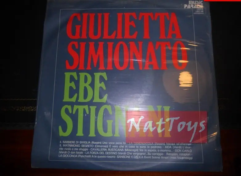 12" LP 33 GIRI Giulietta Simionato/Ebe Stignani (Italia 1973, LP Cetra) - NEW
