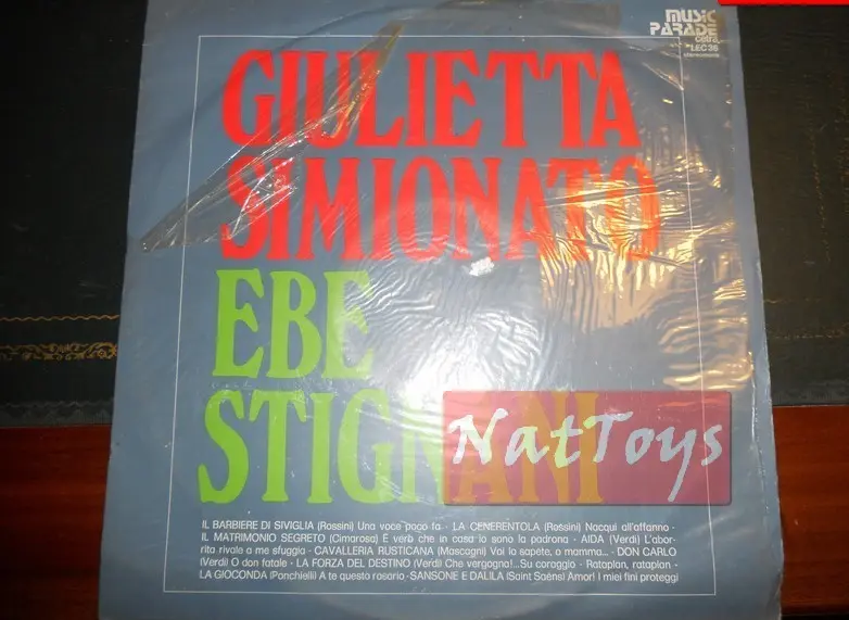 12" LP 33 GIRI Giulietta Simionato/Ebe Stignani (Italia 1973, LP Cetra) - NM/NM