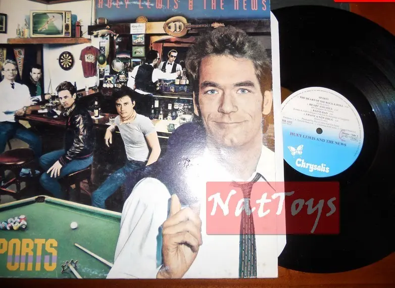 12" LP 33 GIRI Huey Lewis & The News SPORTS (Italia 1984, Chrysalis) - EX/NM