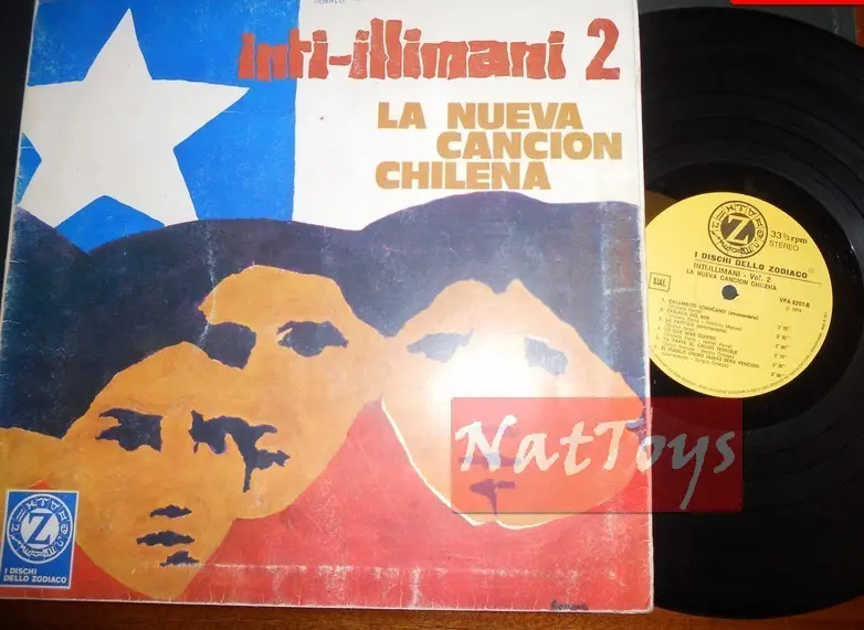 12" LP 33 GIRI Inti Illimani LA NUEVA CANCION CHILENA VOL. 2 1974 +cop.ap. VG/VG