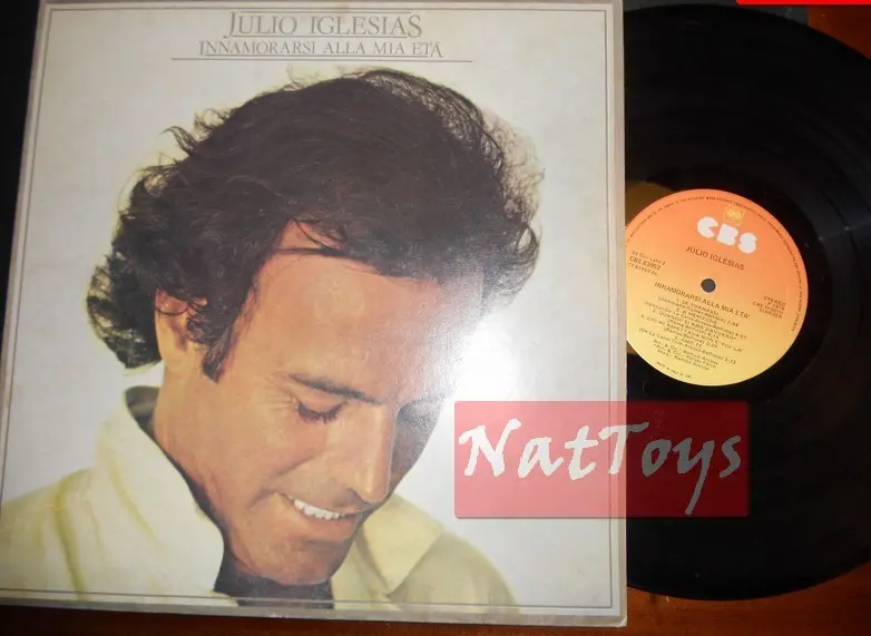 12" LP 33 GIRI Julio Iglesias INNAMORARSI ALLA MIA ETA' 1979 CBS +cop.apr. EX/EX