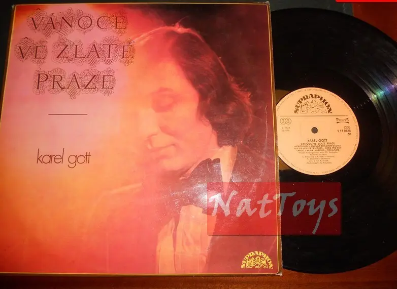 12" LP 33 GIRI Karel Gott VANOCE VE ZLATE PRAZE (Cecoslovacchia 1973) - EX/EX