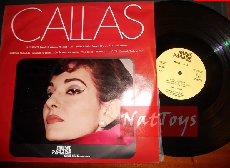 12" LP 33 GIRI Maria Callas CALLAS (Italia 1973, Cetra LEC 17) - EX/NM