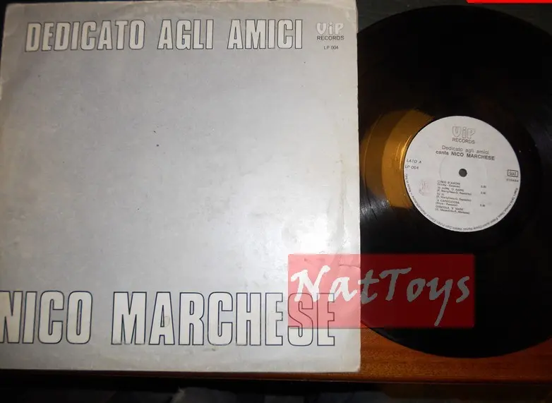 12" LP 33 GIRI Nico Marchese DEDICATO AGLI AMICI (Italia, Vip LP 004) - VG/VG