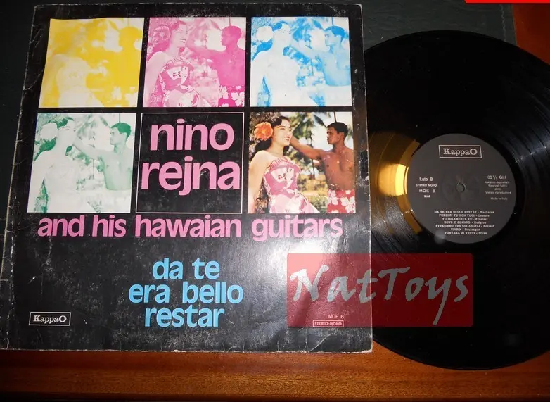 12" LP 33 GIRI Nino Rejna and his Hawaian Guitars DA TE ERA BELLO RESTAR - VG/VG