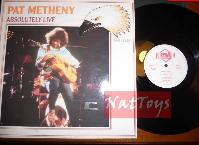 12" LP 33 GIRI Pat Metheny ABSOLUTELY LIVE (Germany 1985, Platinum PLP) - EX/NM