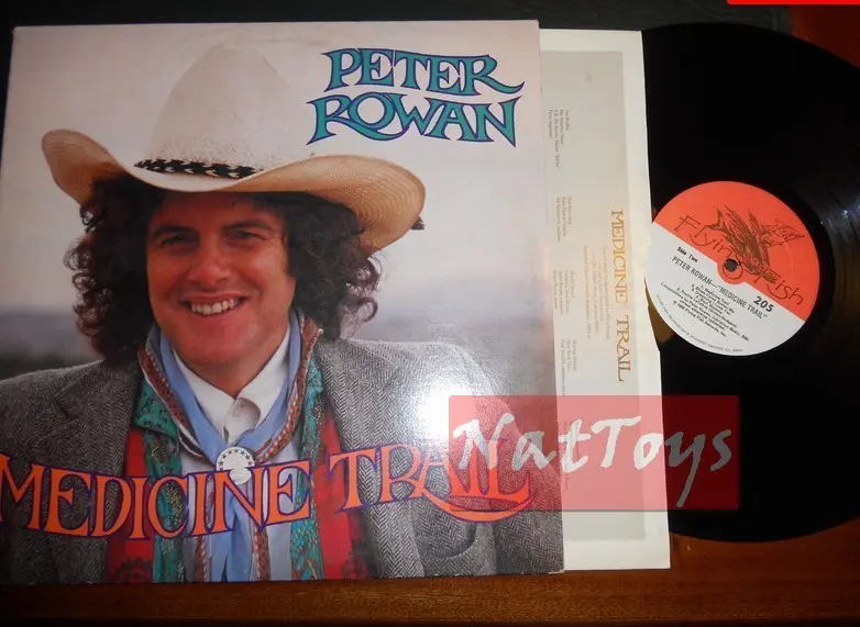 12" LP 33 GIRI Peter Rowan MEDICINE TRAIL (U.S.A. 1980, Flying Fish) - EX/EX