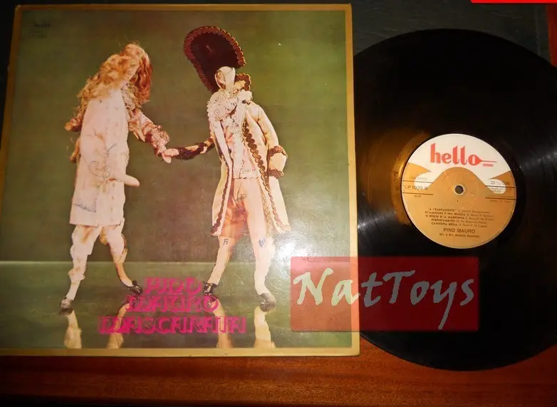 12" LP 33 GIRI Pino Mauro MASCARATA (Italia, Hello copertina apribile) - VG/VG