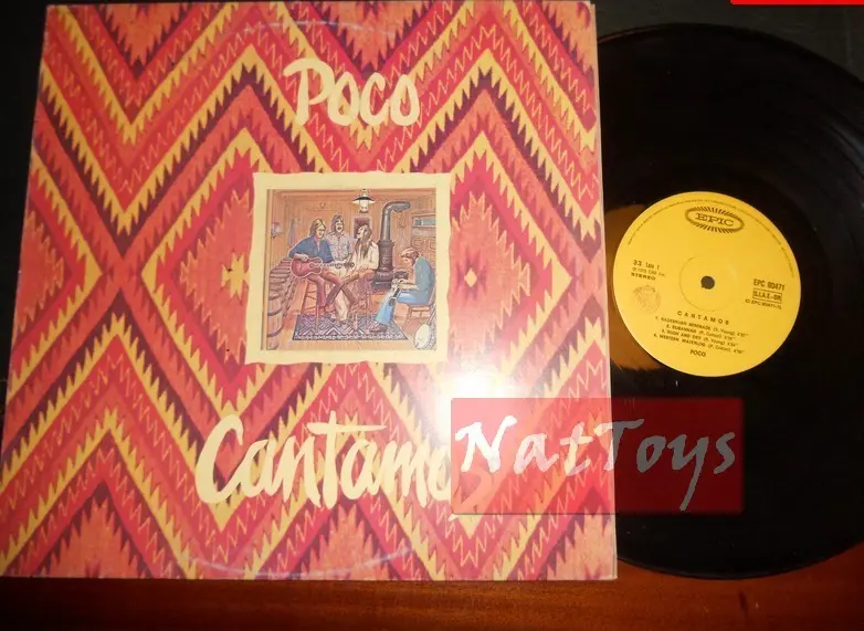 12" LP 33 GIRI Poco CANTAMOS Italia 1975,Epic EPC 80471 copertina sagomata EX/EX
