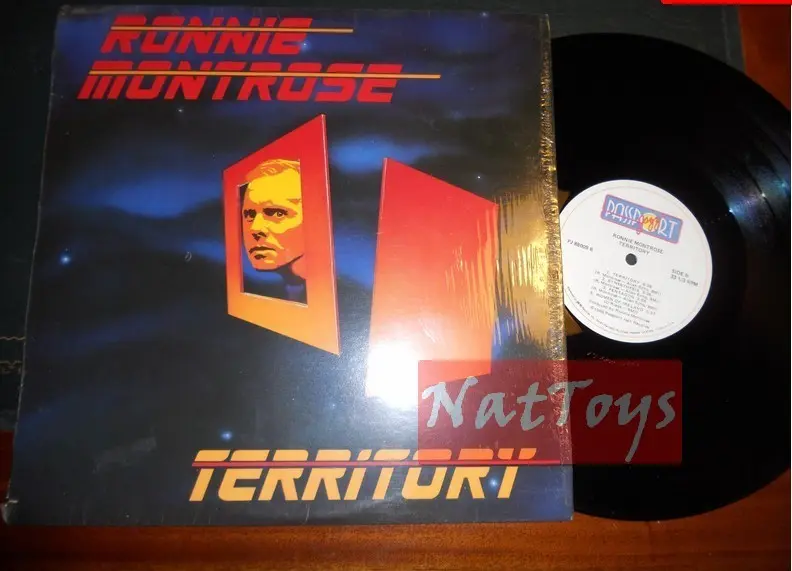 12" LP 33 GIRI Ronnie Montrose TERRITORY (U.S.A. 1986, Passport Jazz) - NM/NM
