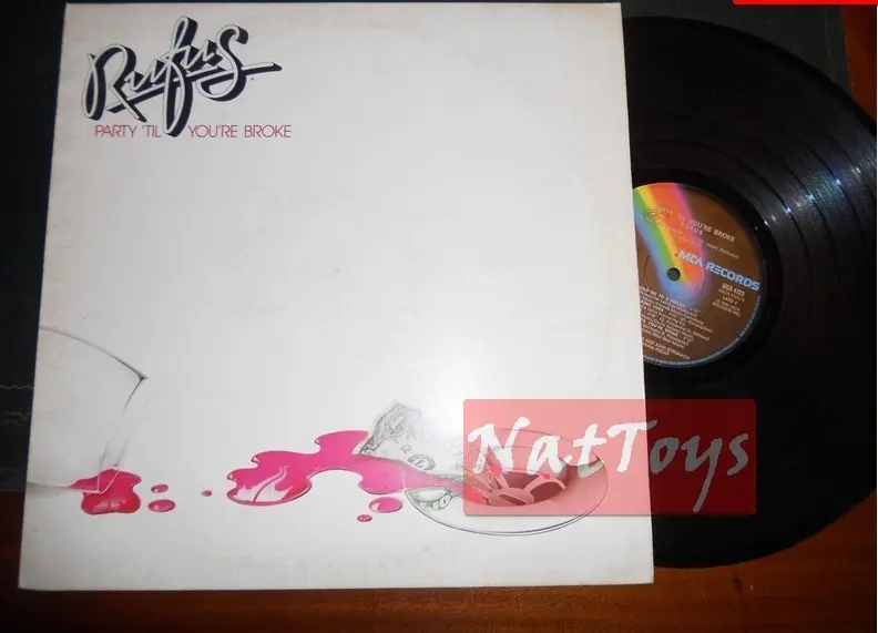 12" LP 33 GIRI Rufus PARTY 'TIL YOU'RE BROKE (Italia 1981, MCA 4123) - EX/EX