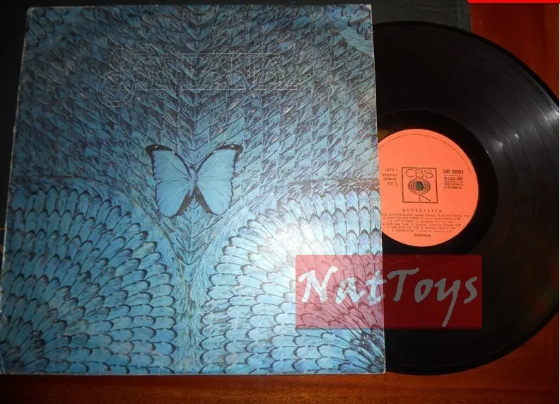 12" LP 33 GIRI Santana BORBOLETTA (Italia 1974, CBS 69084) - VG/VG