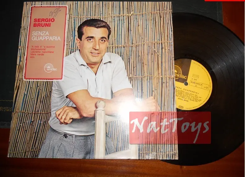 12" LP 33 GIRI Sergio Bruni SENZA GUAPPARIA (Emidisc 3C 048-50409-M) - VG/G