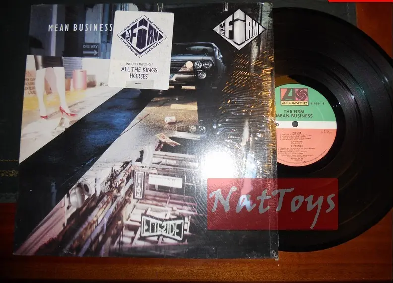12" LP 33 GIRI The Firm MEAN BUSINESS (U.S.A. 1986, Atlantic 7 81628-1-E) EX/NM