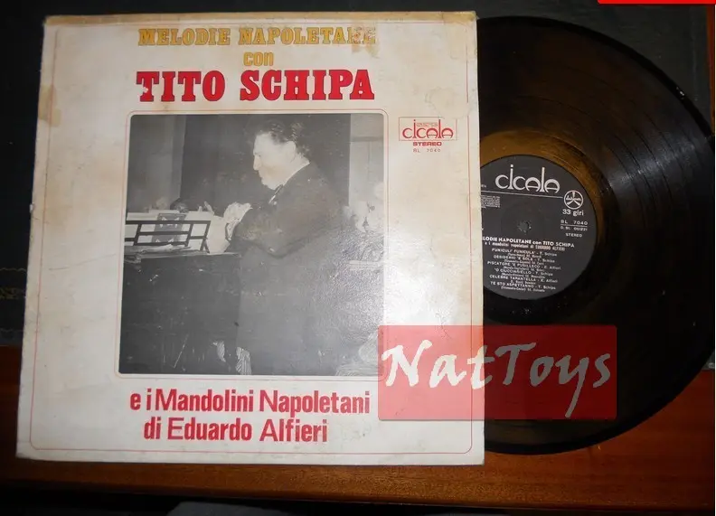 12" LP 33 GIRI Tito Schipa MELODIE NAPOLETANE CON TITO SCHIPA Italia 1974 VG/VG