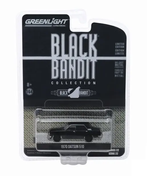 1970 Datsun 510 Black Bandit Collection - Greenlight - Scala 1/64